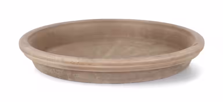 Mastello saucer D25 terracotta grey