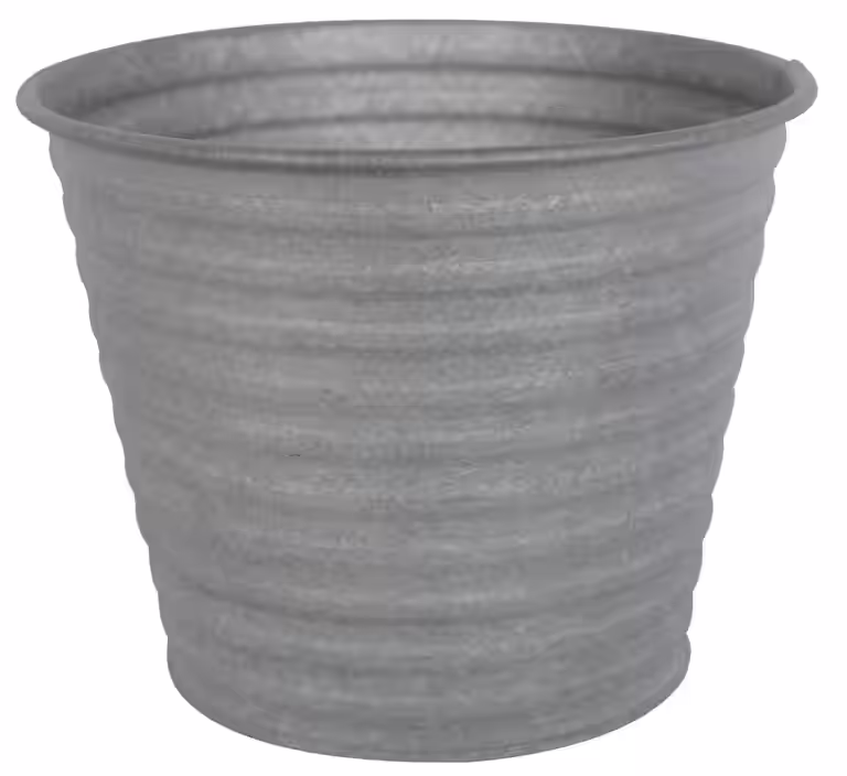 Crewe pot zinc D17 grey