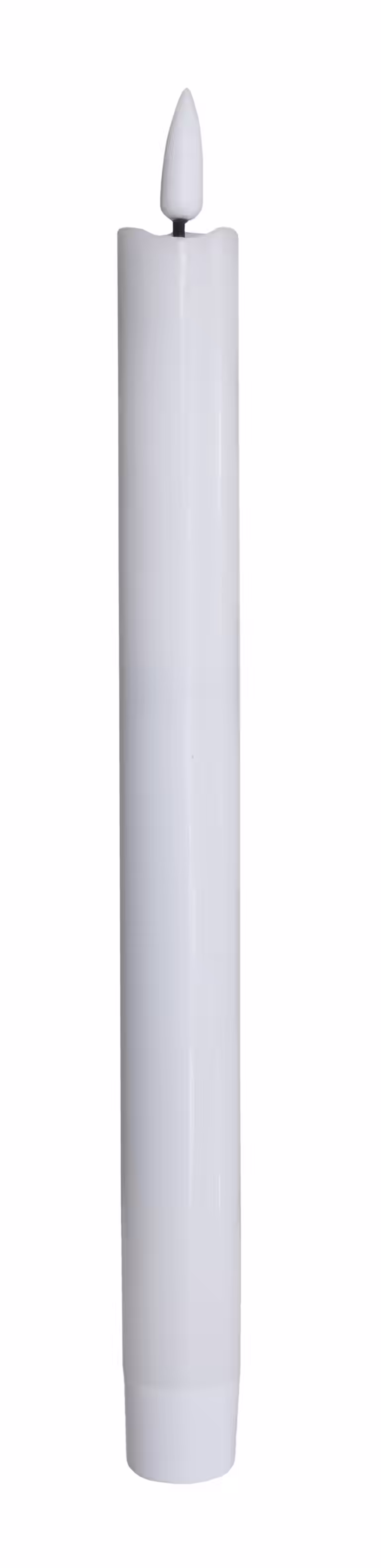 LED crown candle 2pcs H24,5 white
