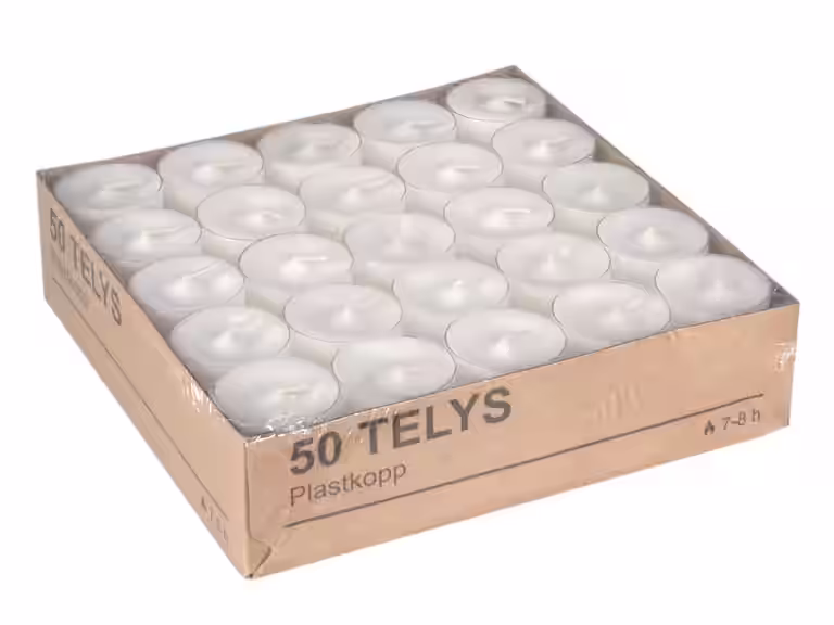 Tealights clear cup 