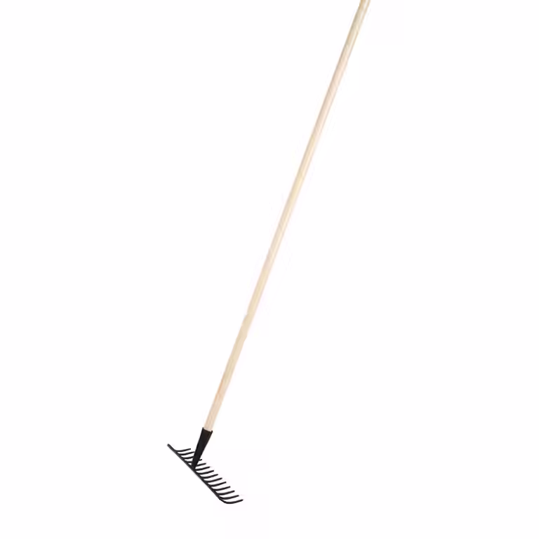 Metal rake 16 prongs