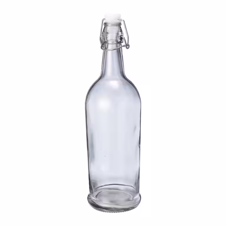 Glassflaske med kork
