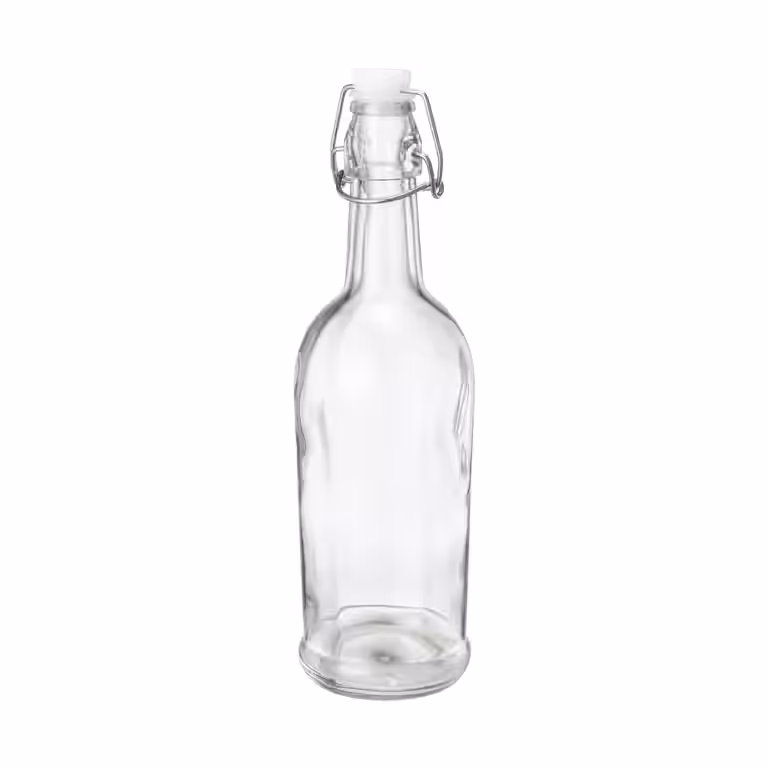 Glassflaske med kork