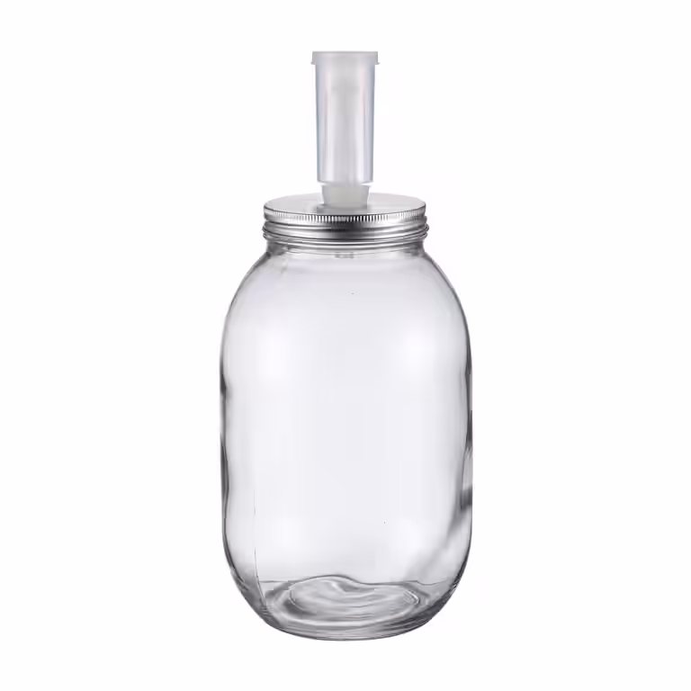 Fermenteringsglass med kneppklokk